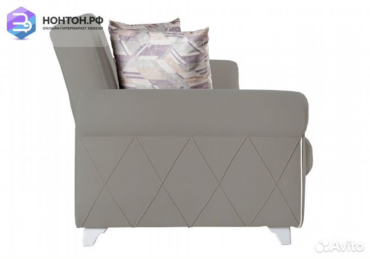 Диван книжка Роуз серо-бежевый