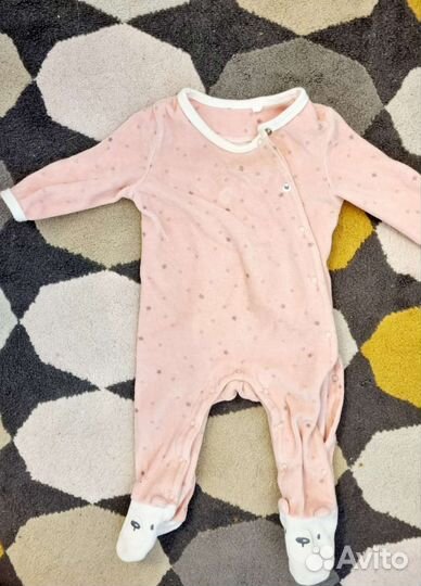 Комбинезон тёплый для девочки 3-6 мес