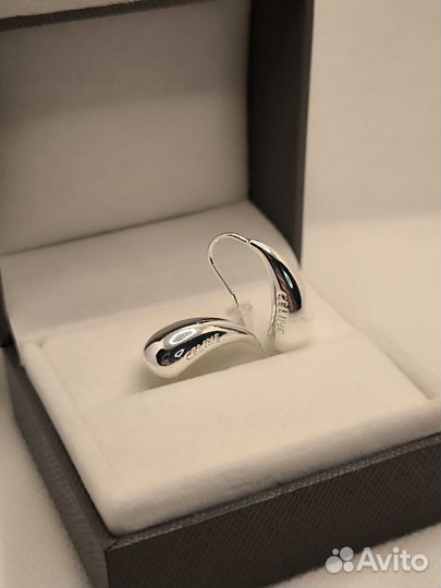 Серьги капли Селин Celine тренд 2024