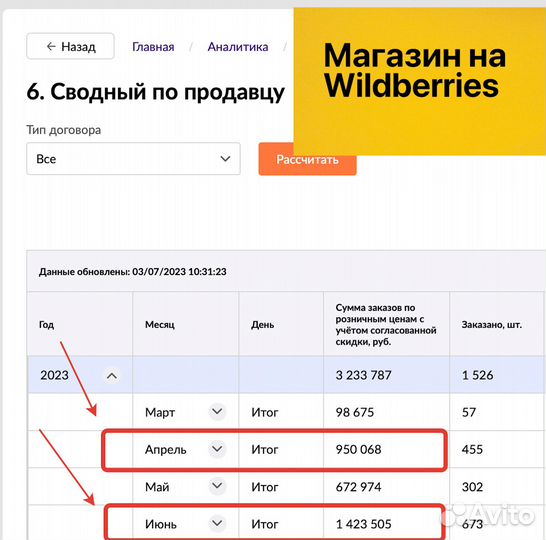 Интернет магазин на Wildberries арр4433
