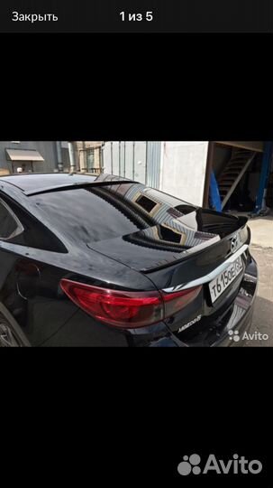 Лип спойлер лезвия на Mazda 6 2016