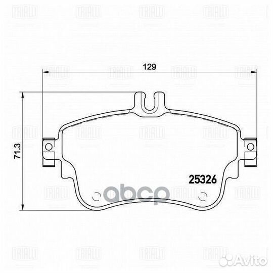 Колодки торм. для а/м Mercedes A (W176) (12) /B