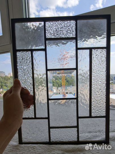 Витражи Тиффани, фьюзинг, плёнка, латуныйпрофиль