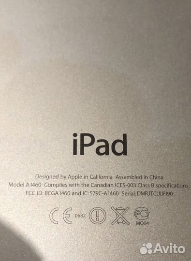 iPad А 1460 с Wi-Fi + 3G(2013)