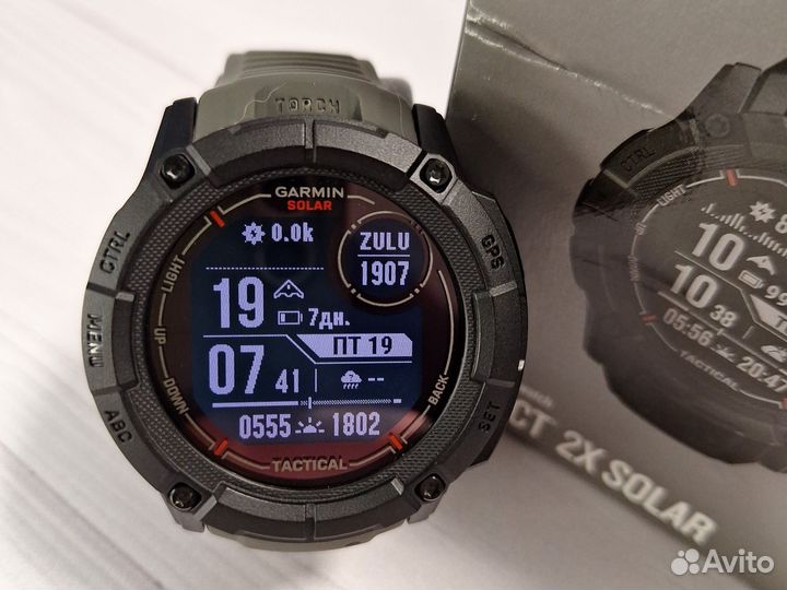 Часы Garmin Instinct 2X Solar Tactical Black