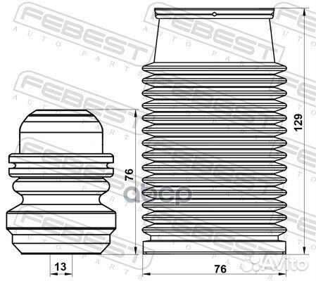 Пыльник переднего амортизатора с отбойником