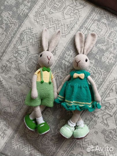 Вязаные зайки