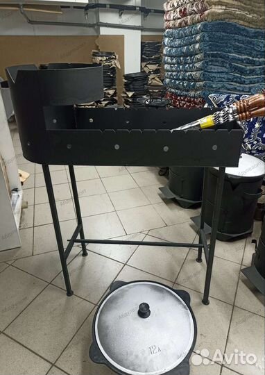 Мангал 3мм с печью под казан