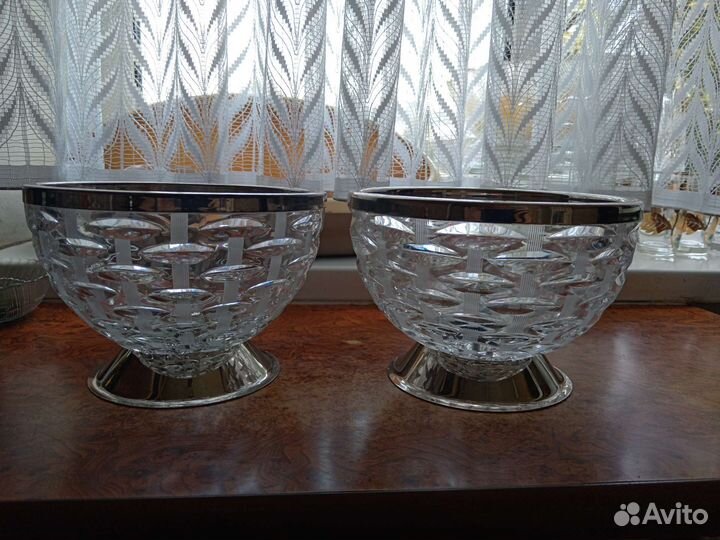 Хрустальная ваза шар