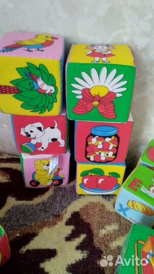 Кубики Мякиши 19 штук