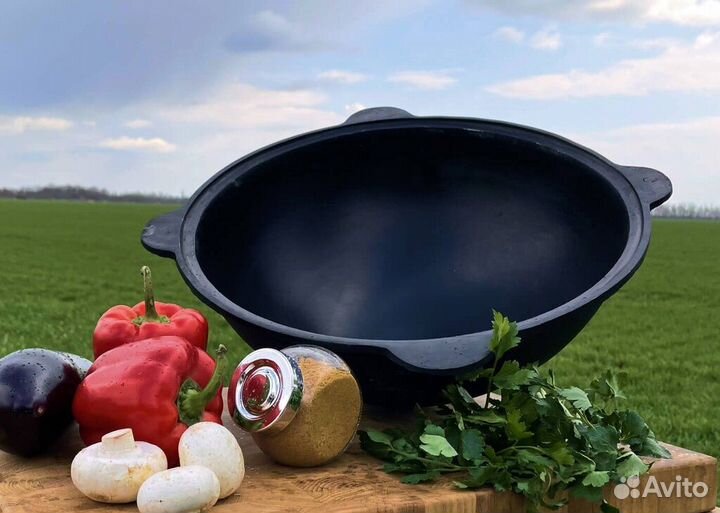 Узбекский чугунный казан 10 л