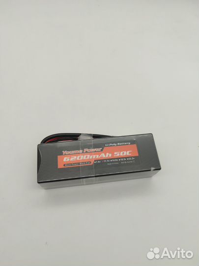 Аккумулятор Youme Power 6200mAh 50C, 11.1V XT60