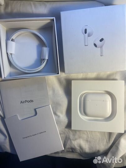 Беспроводные наушники apple airpods 3