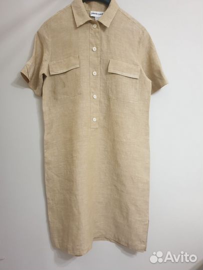 Платье рубашка Pierre Cardin 100% лён