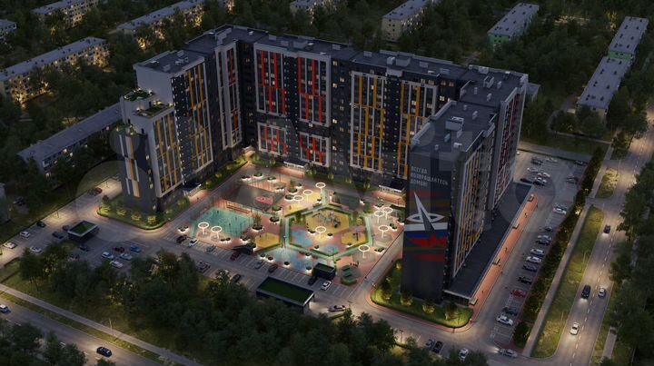 2-к. квартира, 62,4 м², 6/16 эт.