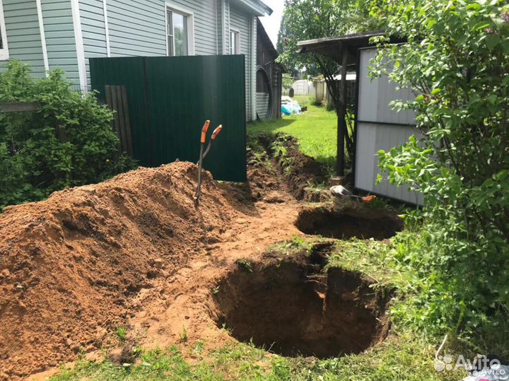 Копка м чистка колодцев. Септики, траншеи и дренаж