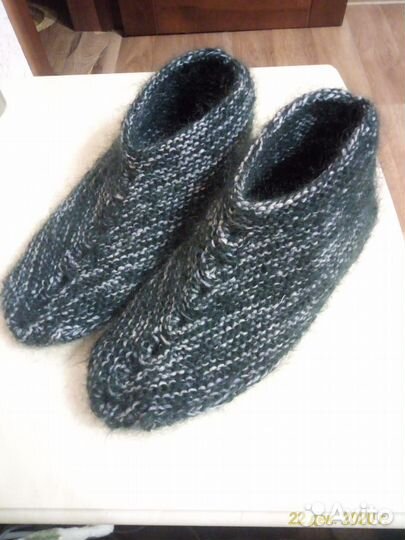 Вязанные носки-тапочки на заказ