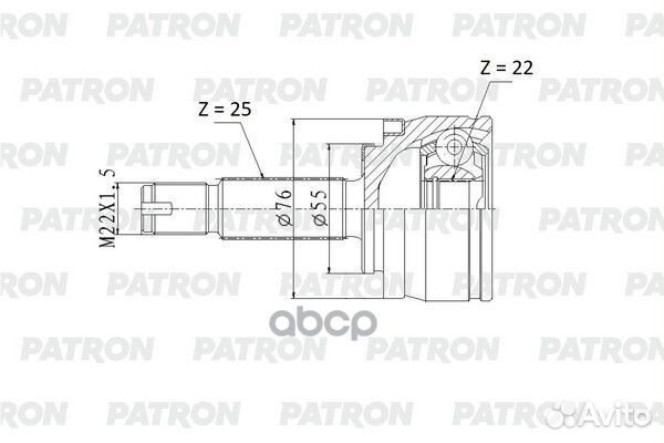 Шрус наружный hyundai Solaris (17) комплект PA
