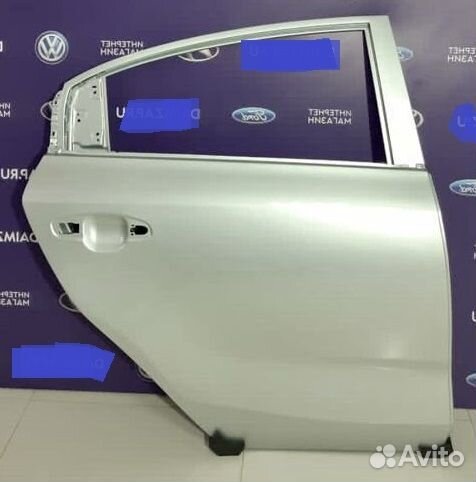 Дверь задняя левая KiA RiO 2011-2016 серебри