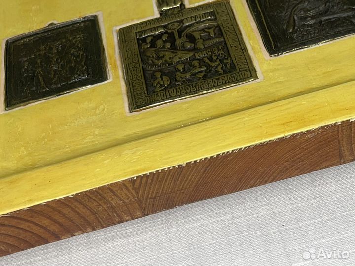 Ставротека с литыми иконами