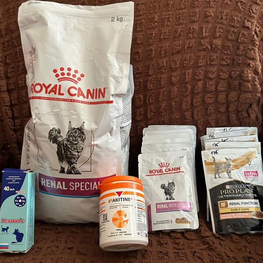 Корм для кошек renal royal canin и pro plan