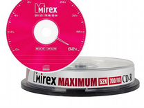Диск CD-R Mirex 700 Mb, 52х, Maximum, 10шт