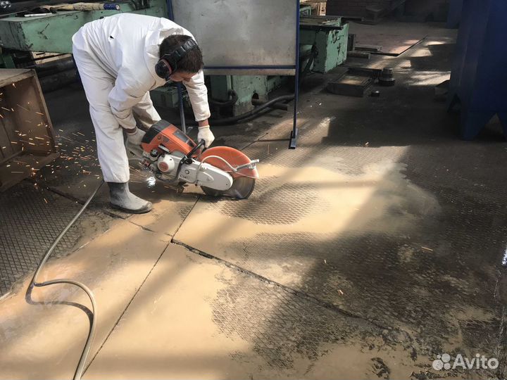 Алмазное бурение и резка бетона, кирпича. Демонтаж