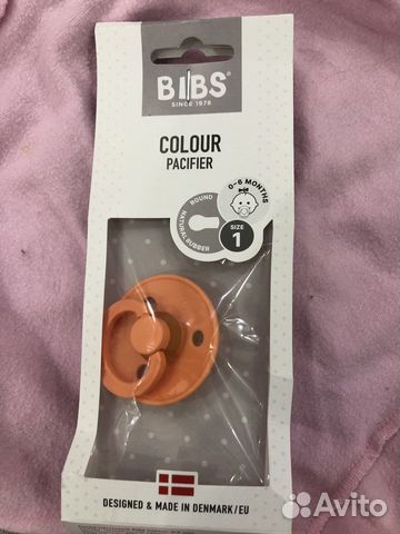 Соска-пустышка bibs Colour Papaya 0-6 месяцев