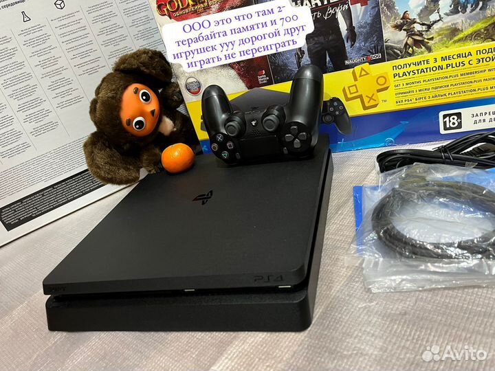 Sony playstation 4 slim 2-терабайта память+700игр