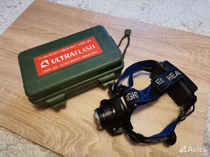 Налобный фонарь аккумуляторный ultraflash E150