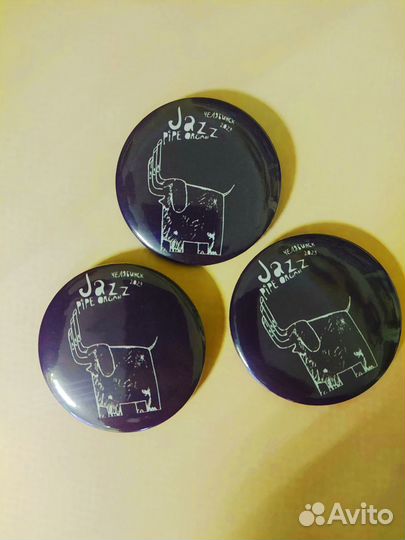 Закатные значки круглые с печатью