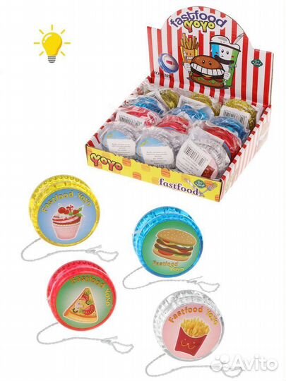 Йо-Йо Фастфуд в ассорт., тестовые эл.пит. AG3х2 шт