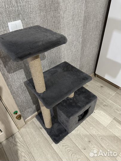 Когтеточка для кошки с домиком