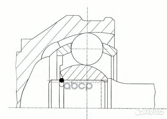 ШРУС наружный ford Focus 2 комплект loebro 3051