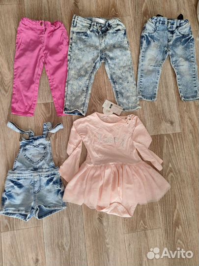 Вещи пакетом на девочку р 80-92