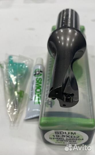 Сверло со сменными пластинами sdum 19.5XD2 spmg 06