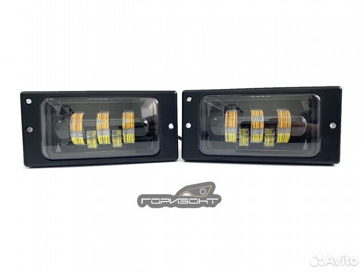 LED Диодные птф двухреж.ваз 2110-15,камаз,Нива(EA)