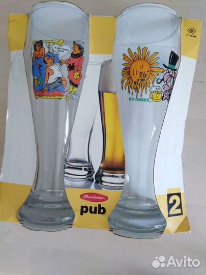 Новый набор стаканов для пива