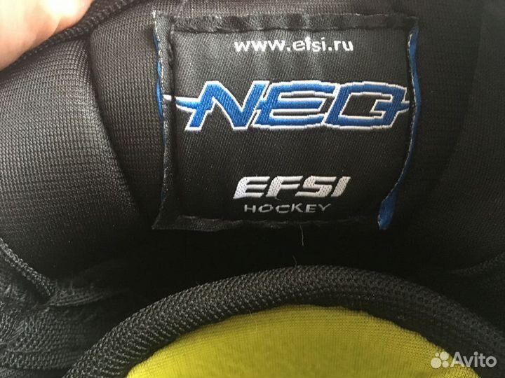 Щитки хоккейные efsi,защита спины,коньки powerslid