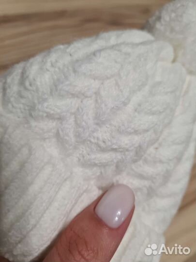 Шапка для новорожденных зима