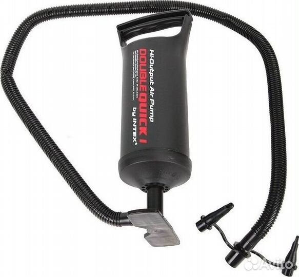 Матрас-велюр синий (152х203х25) +2 подушки+насос