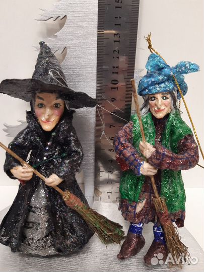 Ватные елочные игрушки