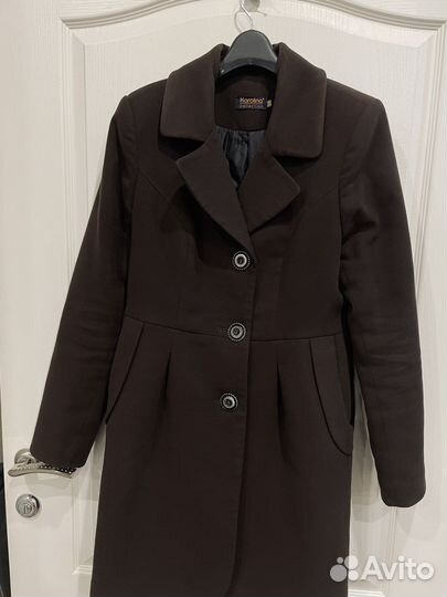 Пальто женское с натуральным мехом