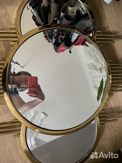 Зеркало (новое) цвет-золотое