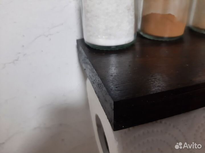 Полка настенная навесная деревянная