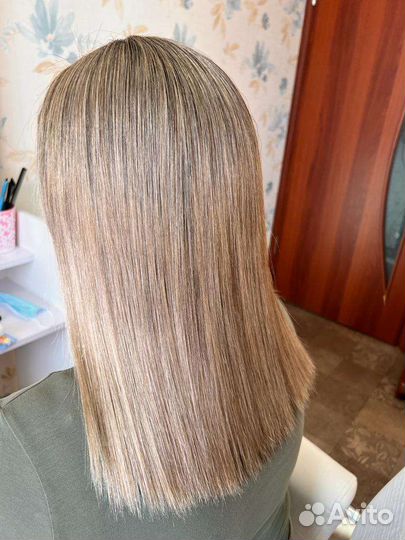 Кератиновое выпрямление волос
