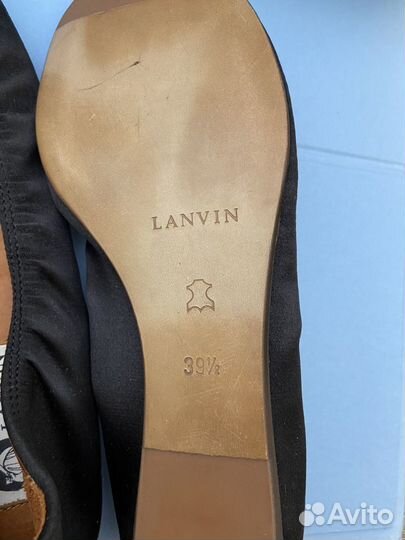 Балетки lanvin 39.5 оригинал