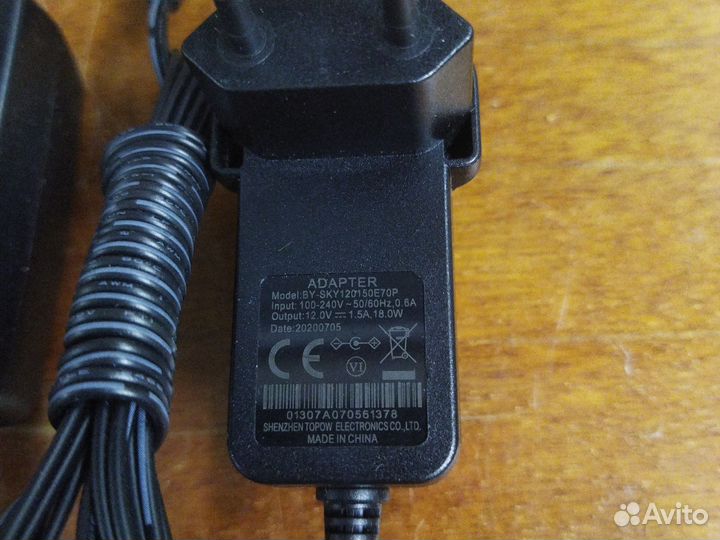 Блок питания 12v 1,5А