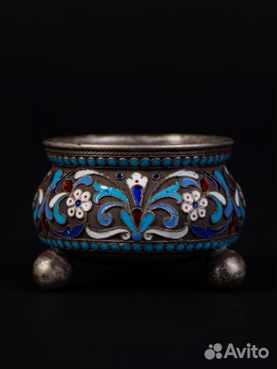 Солонка серебро 84 1896г. Москва