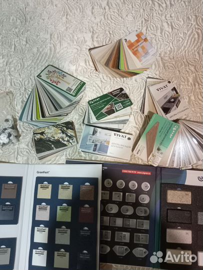 Образцы столешниц и фасадов, каталоги